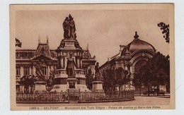 90  BELFORT  Monument Des Trois Sièges  Palais De Justice Et Salle Des Fêtes - Belfort – Siège De Belfort