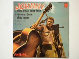 Johnny Hallyday 45Tours EP Vinyle Mes Yeux Sont Fous 2eme Pochette Gros Lettrage - 45 T - Maxi-Single