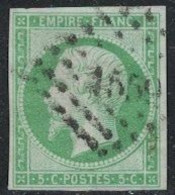 EMPIRE - N°12 - OBLITERATION LOSANGE - PC1559 - ISSOUDUN - INDRE - COTE TIMBRE SEUL 95€. - Autres & Non Classés