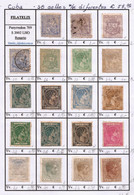 Cuba -  Fx. 450 - Conjunto De 38 Sellos Diferentes - Antiguos (Col. Española) - Ø/* - Lots & Serien