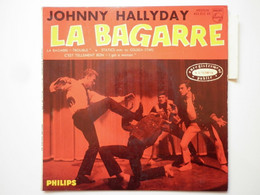 Johnny Hallyday 45Tours EP Vinyle La Bagarre Titres Sur 2 Lignes Mint - 45 T - Maxi-Single