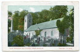 ISLE OF MAN : KIRK BRADDON OLD CHURCH NEAR DOUGLAS / POSTMARK - ST HELENS (DUPLEX) / BURY, ROCHDALE ROAD (HAMMONDS) - Isle Of Man