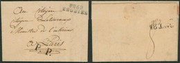 Précurseur - LAC Non Datée + Griffe Linéaire Noir P86P / Enghien Et P.P. Noir > Ministre De L'intérieur, Paris + Marque - 1794-1814 (French Period)