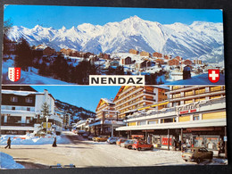 Nendaz Station/ 2 Bild /Oldtimer Autos - Nendaz