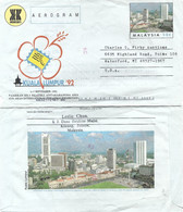 Malaysia 1993 Klang Colonial Railway Station 5th Asian Int Philatelic Exhibition Aerogramme - Malaysia (1964-...)