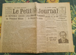 Quotidien Le Petit Journal 2 Fevrier 1917 L'allemagne Prononce Le Blocus Des Alliés Pub Benjamin Rabier - Le Petit Journal