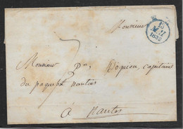 France Marque Postale - Lettre De Paris Pour Nantes 1832 - TB - 1801-1848: Précurseurs XIX