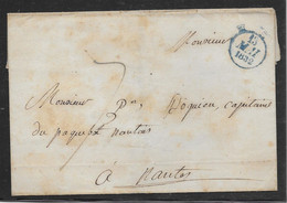 France Marque Postale - Lettre De Paris Pour Nantes 1832 - TB - 1801-1848: Vorläufer XIX