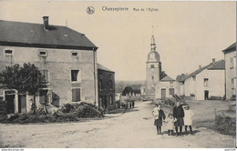 Julot1939 . CHASSEPIERRE ..-- Rue De L' Eglise . 1924 De DOUR Vers QUIEVRAIN ( Melle ML CHAMART ) . Voir Verso . - Florenville