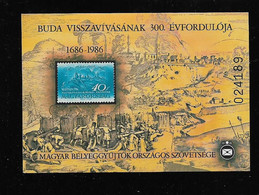 HONGRIE   ( EUHO - 555 )  1986  BLOC SOUVENIR D'EXPOSITION    N** - Foglietto Ricordo