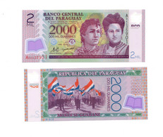 Paraguay 2000 Guaranies 2008 Polymer Issue P-228 UNCIRCULATED - Paraguay