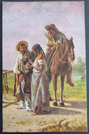 Chromo Publicité Cigarette Cleveland, Gaucho,Uruguay, El Mate, Tableau De Juan Manuel Blanes - Advertising Items