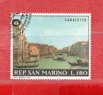 SAN MARINO ° 1971  - DIPINTI Del CANALETTO .Unif. 825   . Usati - Used Stamps