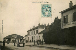 Amagne Lucquy * Vue Sur La Gare Du Village * Ligne Chemin De Fer * Attelage - Other & Unclassified