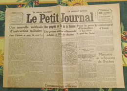 Quotidien Le Petit Journal 28 Juillet 1916 Progrés Au Sud De La Somme Une Nouvelle Méthode Pour L'armée Et Pour La Race - Le Petit Journal