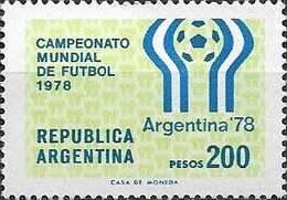 ARGENTINA - DEFINITIVE: ARGENTINA'78 FIFA WORLD SOCCER CUP, EMBLEM (III) 1978 - MNH - 1978 – Argentina
