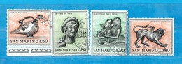 SAN MARINO ° 1971  - ARTE ETRUSCA .Unif. 832 à 835   . Usati - Usados