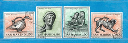 SAN MARINO ° 1971  - ARTE ETRUSCA .Unif. 832 à 835   . Usati - Used Stamps