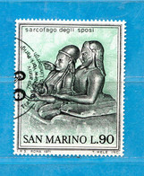 SAN MARINO ° 1971  - ARTE ETRUSCA .Unif. 834   . Usati - Used Stamps