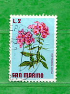 SAN MARINO ° 1971  - FIORI-FLEURS-FLOWERS.  Lire.2.Unif. 837  . Usati - Used Stamps