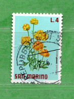 SAN MARINO ° 1971  - FIORI-FLEURS-FLOWERS.  Lire.4.Unif. 839  . Usati - Usados