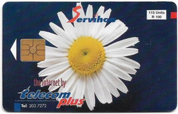 Mauritius - Mauritius Telecom (Chip) - Marguerite Flower, Gem2 Black, 115Units, 1998, 40.000ex, Used - Mauricio