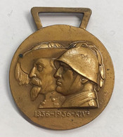 Medaglia I° Centenario Dei Bersaglieri 1836-1936 Opus Manetti AE Gr. 14,95 30 Mm - Royal/Of Nobility