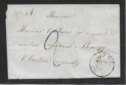 France Marque Postale - Type 14 Bléré (36) 1849 & Boite Rurale Céré - Taxe 2 - TB - 1801-1848: Precursors XIX