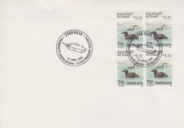 Enveloppe  FDC  1er  Jour   GROENLAND    Canard     1988 - Patos