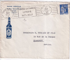 1937 - PAIX / ENVELOPPE PUB ILLUSTREE "RHUM NEGRITA" à LYON - ALCOOL - 1932-39 Paz