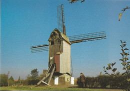 Delcampe - MOULIN A VENT + Carte Postale Neuve : STEENVOORDE - C13 - Drievenmeulen - ARAM Nord Pas-de-Calais - Steenvoorde
