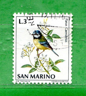 SAN MARINO ° 1972 - Fauna Avicola. UCCELLI - BIRDS. Lire.3.Unif. 857 . Usati - Usados