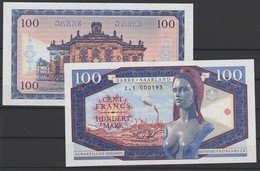 2017 Matej Gabris 100 FRANCS Saarland Sarre Saarbrücken Probedruck UNC SPECIMEN ECHANTILLON Tirage Limité - Ficción & Especímenes