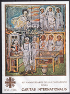 MiNr. 1006 - 1009 (Block 12) Vatikanstadt 1990, 5. Juni. 40 Jahre Caritas Internationalis - Sauber Gestempelt - Usados