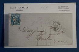 AQ8 FRANCE BELLE LETTRE 1871 ALENCON  POUR NESLE + CERES BORDEAUX  +AFFRANCH. INTEZRESSANT - 1870 Ausgabe Bordeaux