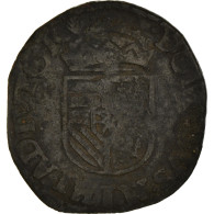 Monnaie, Pays-Bas Espagnols, Philippe II, Gigot, 1596, Anvers, TB+, Cuivre - Sonstige & Ohne Zuordnung