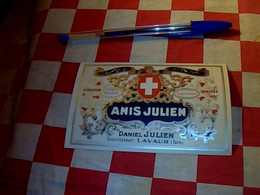 Vieux Papier Collection Etiquette Non Utilisée Alcool Anis Julien Daniel à Lavaur Tarn Annèe ? - Alcools & Spiritueux