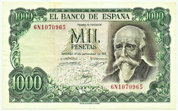 ESPAÑA - 1000 Pesetas - 17.09.1971 ( 1974 ) - Pick 154 - Serie 6N - José Echegaray - 1.000 - 1000 Pesetas