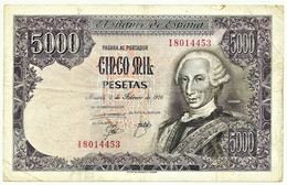 ESPAÑA - 5000 Pesetas - 6.2.1976 ( 1978 ) - Pick 155 - Serie I - King Carlos III - 5.000 - [ 4] 1975-…: Juan Carlos I.