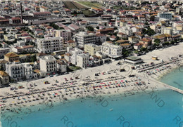 CARTOLINA  GABICCE MARE,PESARO,MARCHE,RIVIERA ADRIATICA,VEDUTA AEREA,MARE,SOLE,ESTRATE,SPIAGGIA,VIAGGIATA 1959 - Pesaro