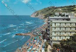 CARTOLINA  GABICCE MARE,PESARO,MARCHE,RIVIERA ADRIATICA,GRANDI ALBERGHI SUL MARE,SOLE,ESTATE,VACANZA,VIAGGIATA 1970 - Pesaro