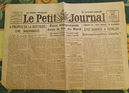 Quotidien Le Petit Journal 25 Janvier 1917 Guynemer A Abattu Son 26 Eme Avion Une Soirée A Berlin - Le Petit Journal