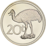 Monnaie, Papua New Guinea, 20 Toea, 1976, Franklin Mint, Proof, FDC - Papouasie-Nouvelle-Guinée
