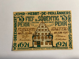 Allemagne Notgeld Friedrich Stadt 75 Pfennig - Collections