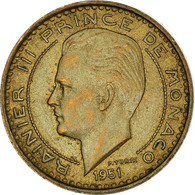 Monnaie, Monaco, Rainier III, 10 Francs, 1951, TTB, Bronze-Aluminium, Gadoury:MC - 1960-2001 Nouveaux Francs