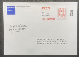 PAP057 - PAP Réponse  Neuf 110x220 Marianne De Beaujeard Tarif LETTRE PRIORITAIRE Repiqué Sauvegarde Retraites 12P430 - PAP: Antwort/Beaujard