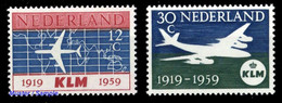 1959, Niederlande, 737-38, ** - Andere & Zonder Classificatie