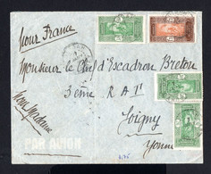 S4745-DAHOMEY-.AIRMAIL MILITARY COVER OUIDAH To JORGNY (france).1938.WWII.Enveloppe.BUSTA Brief.FRENCH COLONIES - Lettres & Documents