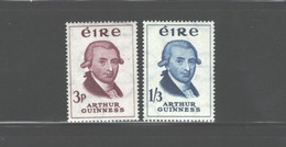 IRELAND 1959 "ARTHUR GUINNESS" #171 - 172  MH - Ongebruikt