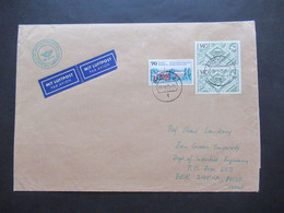 Berlin 1979 Marken Der BRD Mit Stempel Berlin 33 Mit Luftpost Nach Israel Grüner Stempel Ch. Wapler Fernauktion - Storia Postale